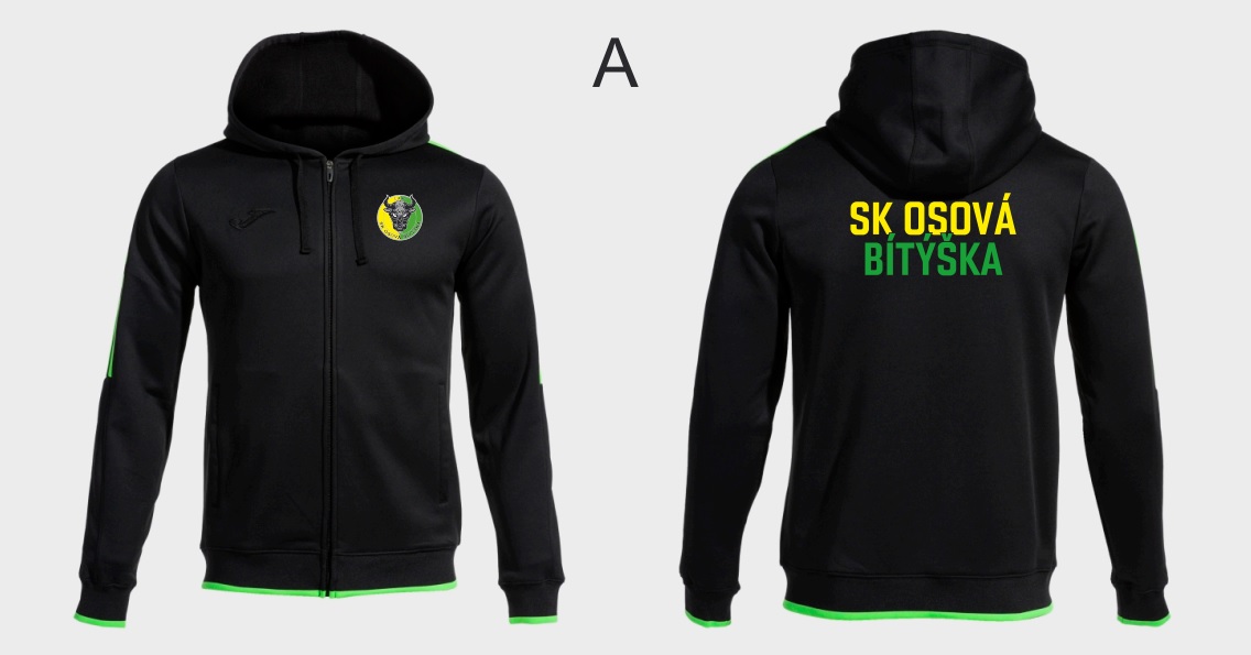 osová bítýška hršel potisk mikina záda ano